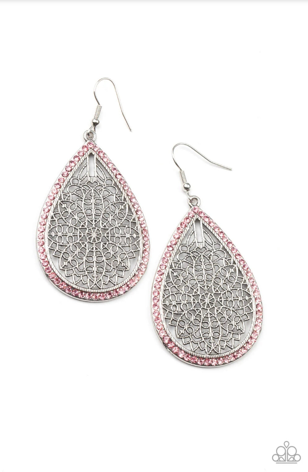 Fleur de Fantasy - Pink - Paparazzi Earrings