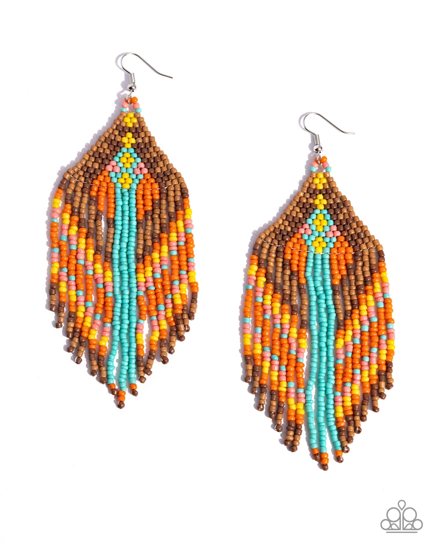 Paramount Pattern - Multi - Paparazzi Earrings