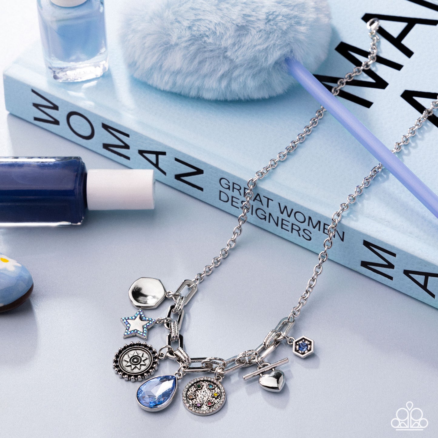 Welcome to the Show - Blue - Paparazzi Necklace