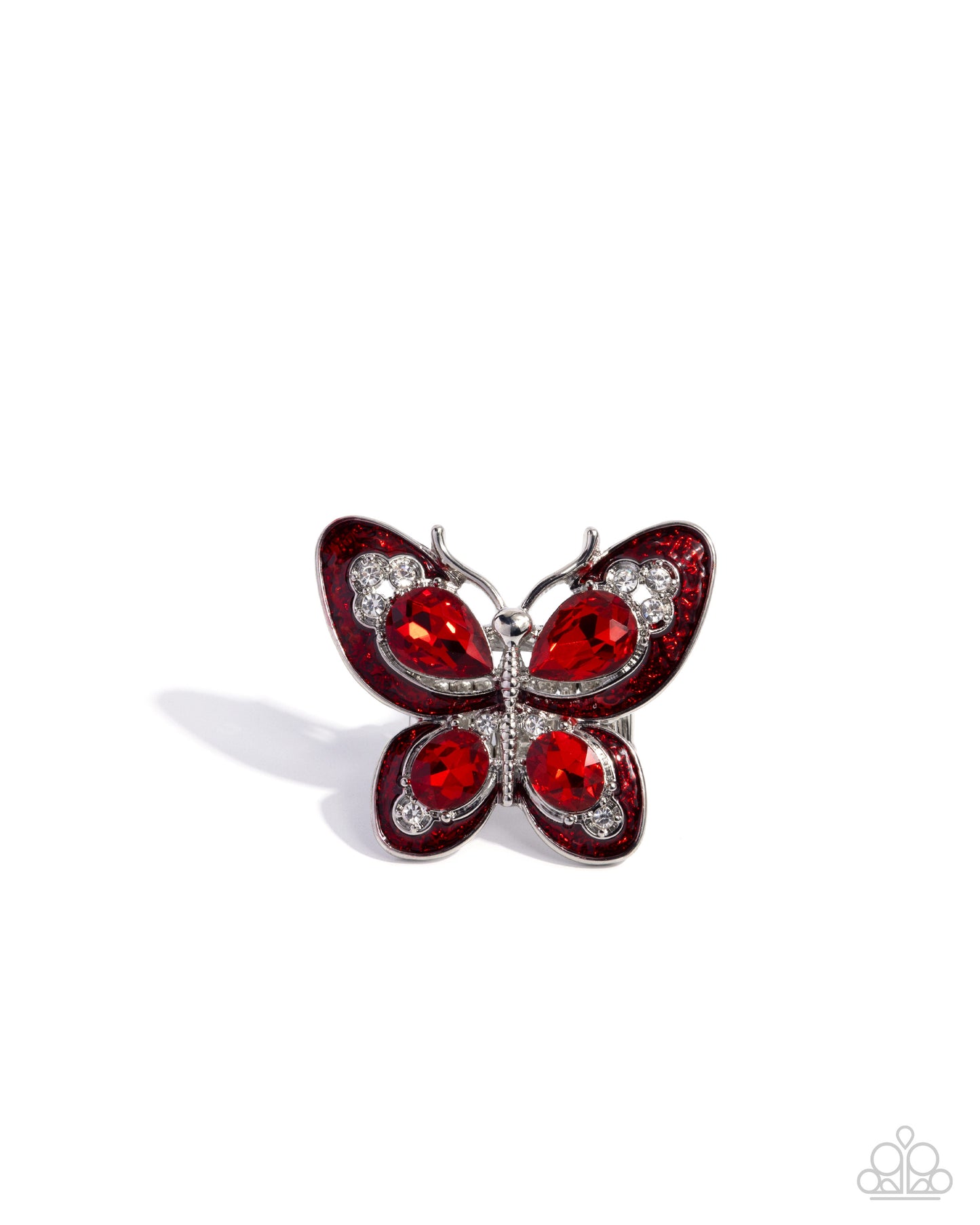 Floating Fantasy - Red - Paparazzi Ring