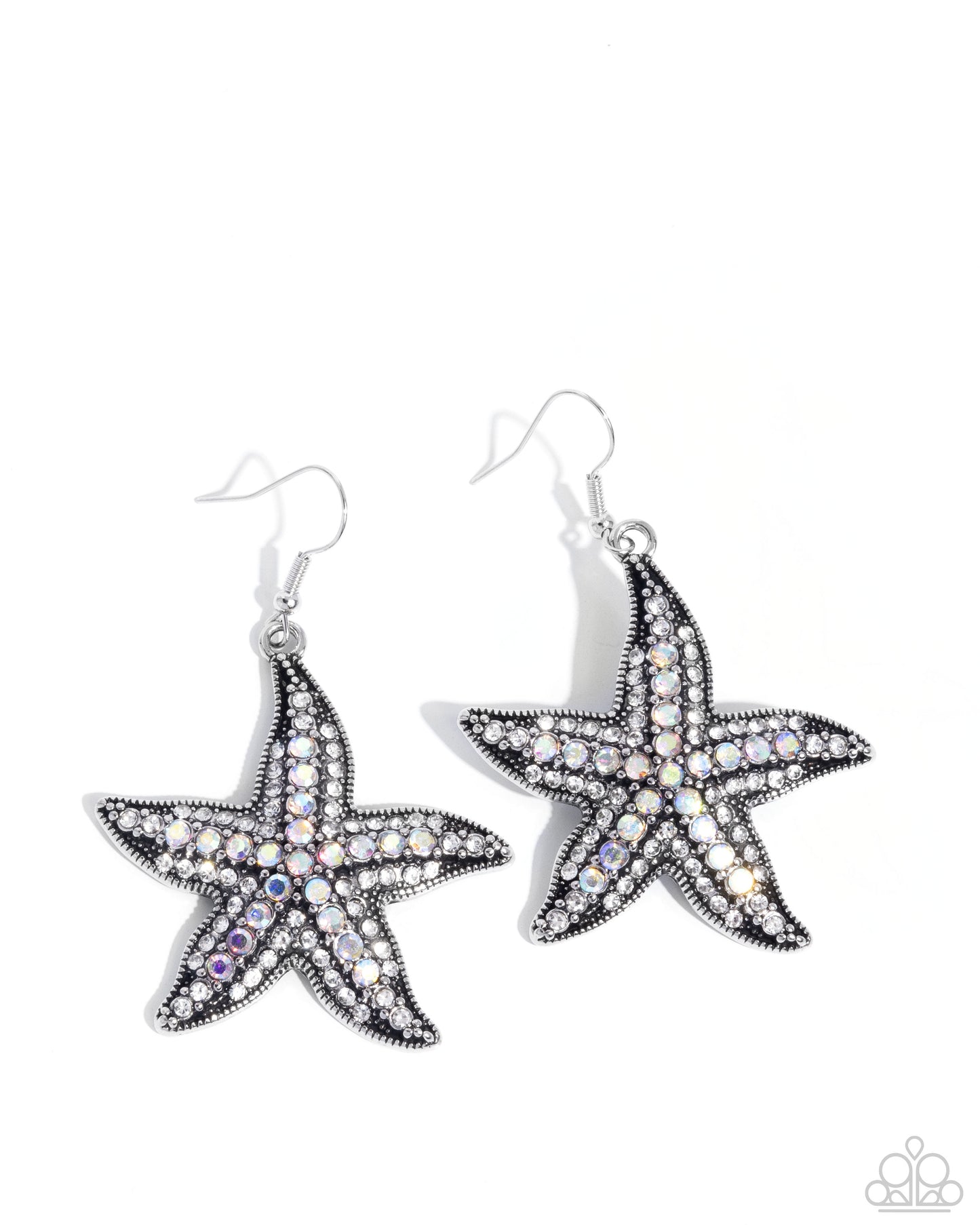 Starfish Spectacle - White - Paparazzi Earrings