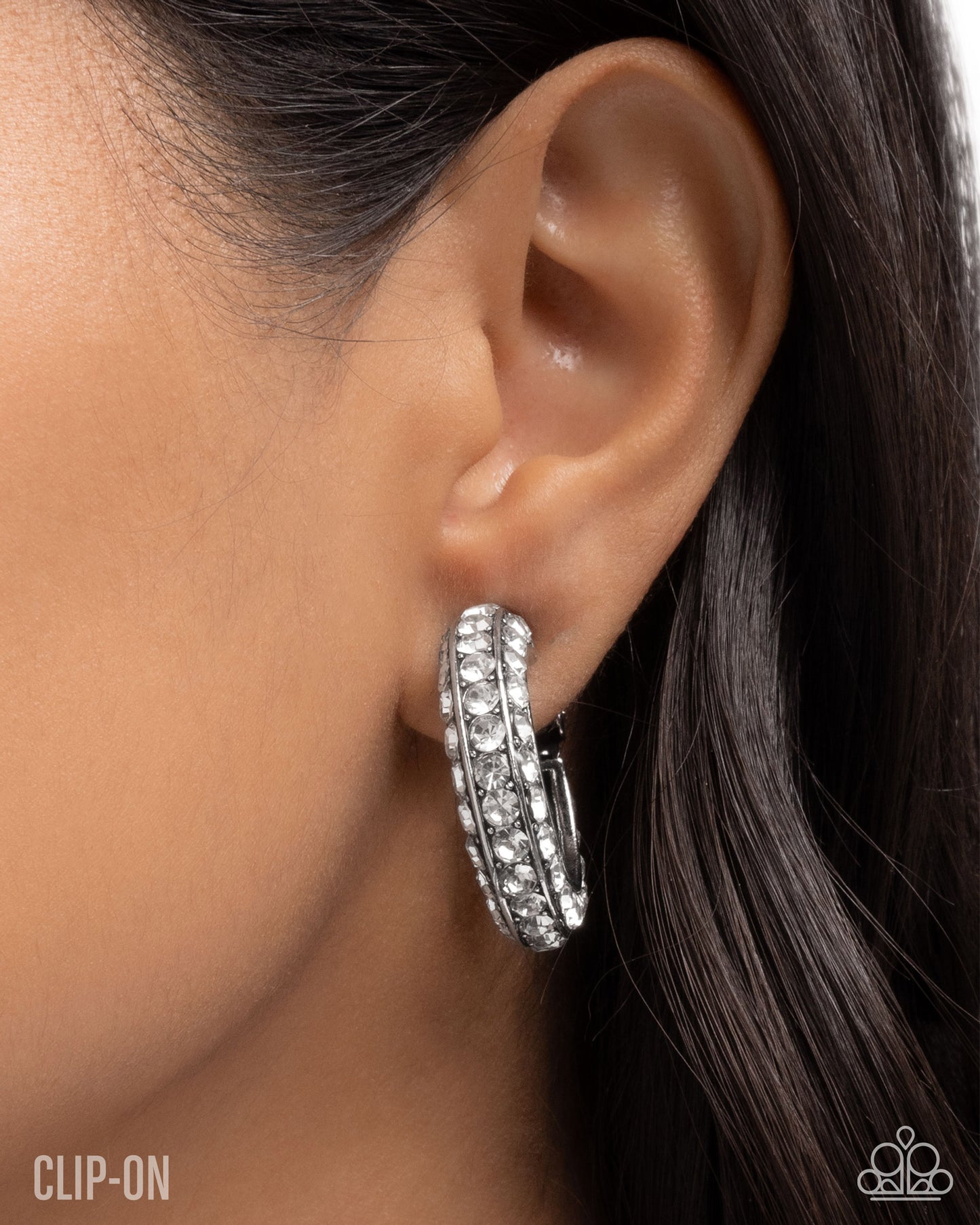 Date Night Debut - White - Paparazzi Earrings