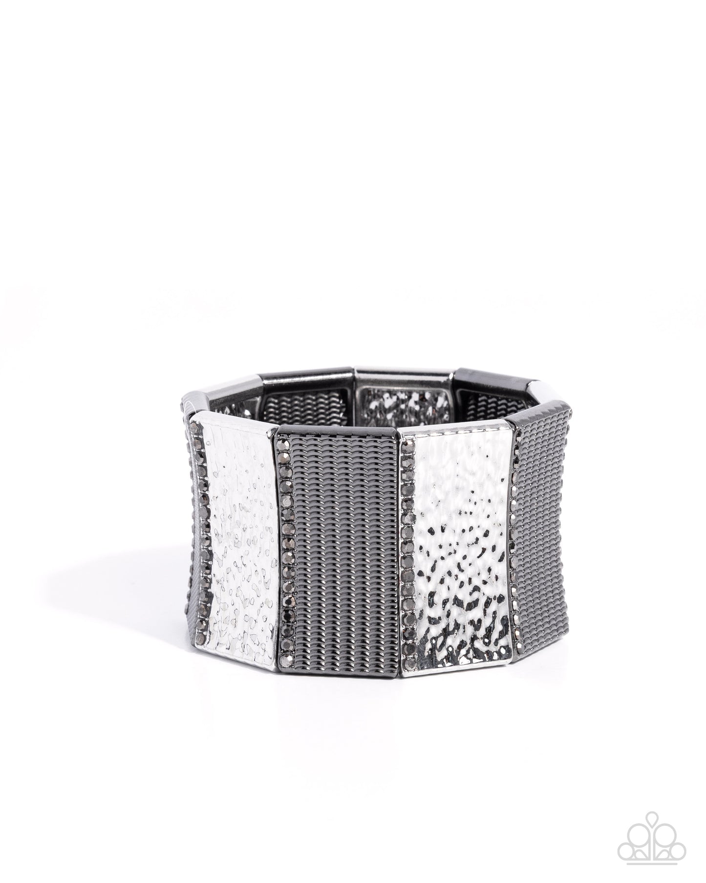 Textured Title - Silver - Paparazzi Bracelet