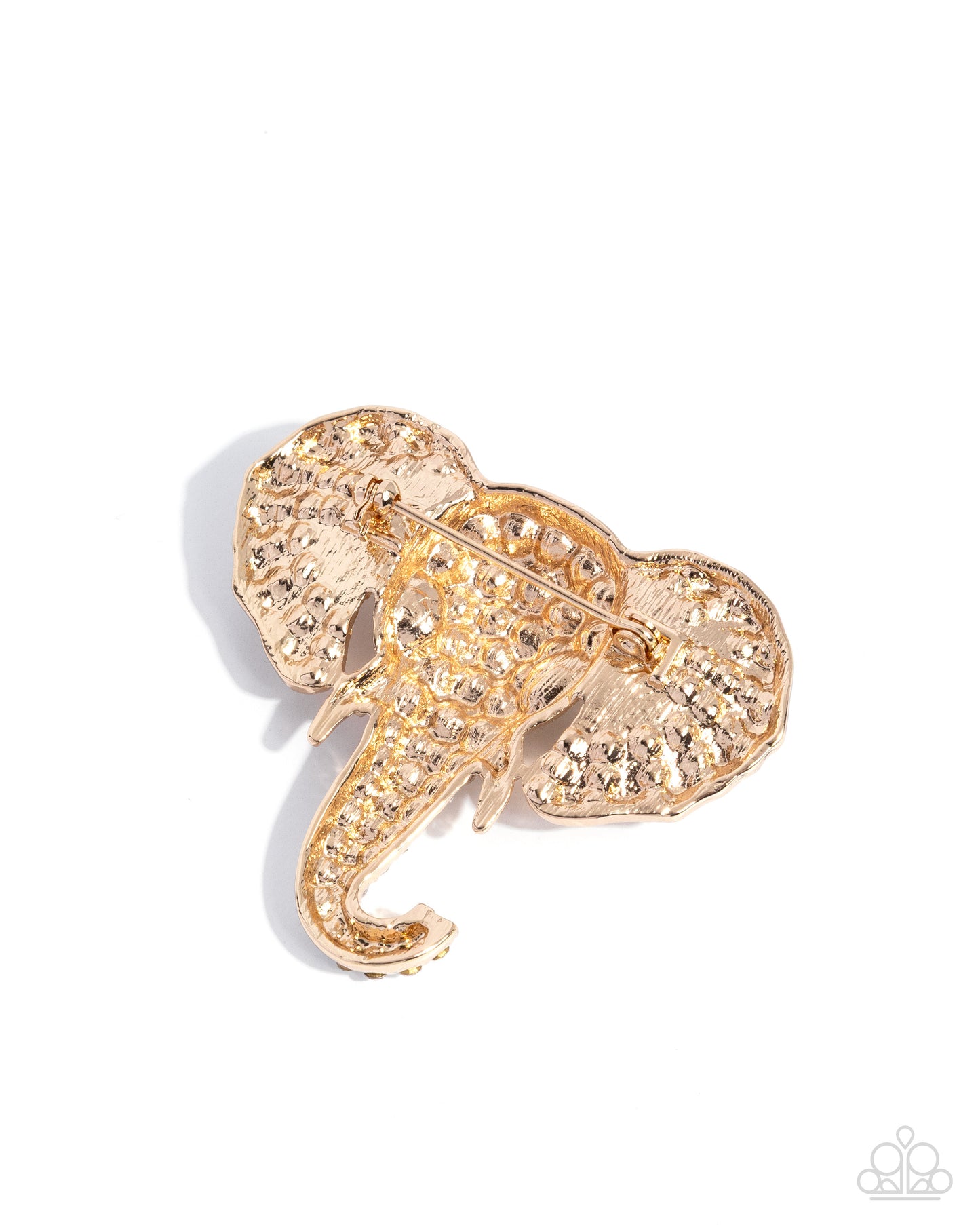 Elephant Empathy - Gold - Paparazzi Brooch