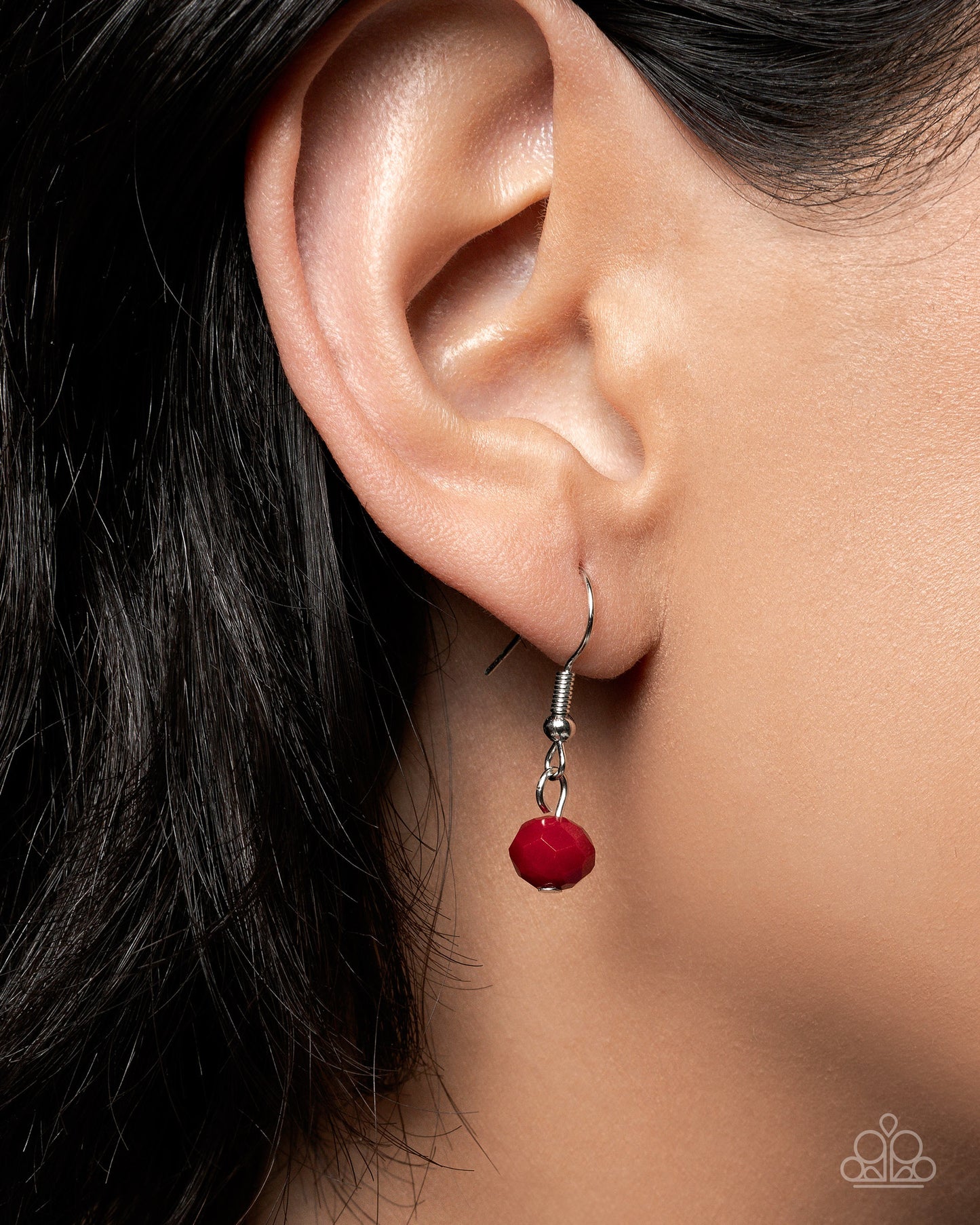 Teardrop Tale - Red - Paparazzi Necklace