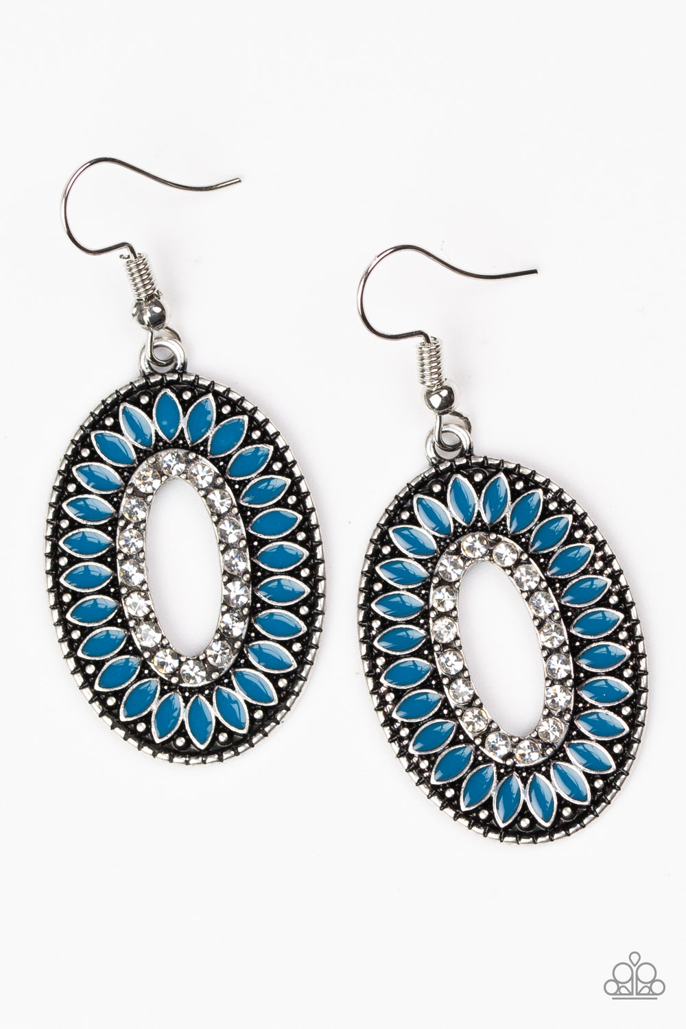 Fishing For Fabulous - Blue - Paparazzi Earrings