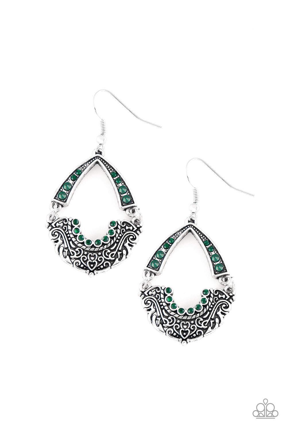 Royal Engagement - Green - Paparazzi Earrings