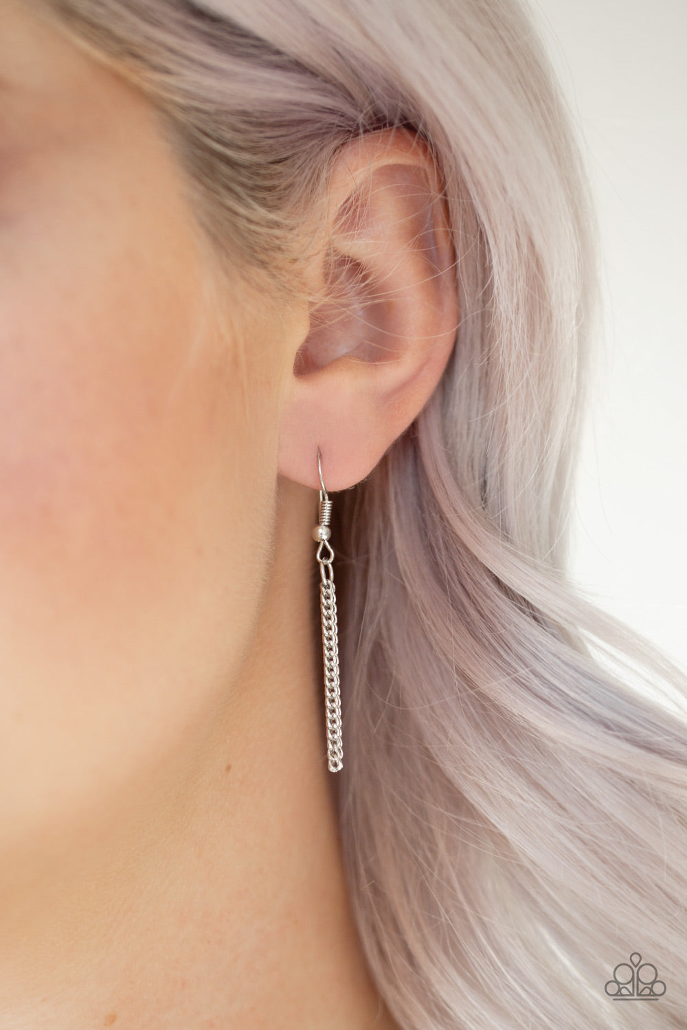 Triple Shimmer - Silver - Paparazzi Necklace