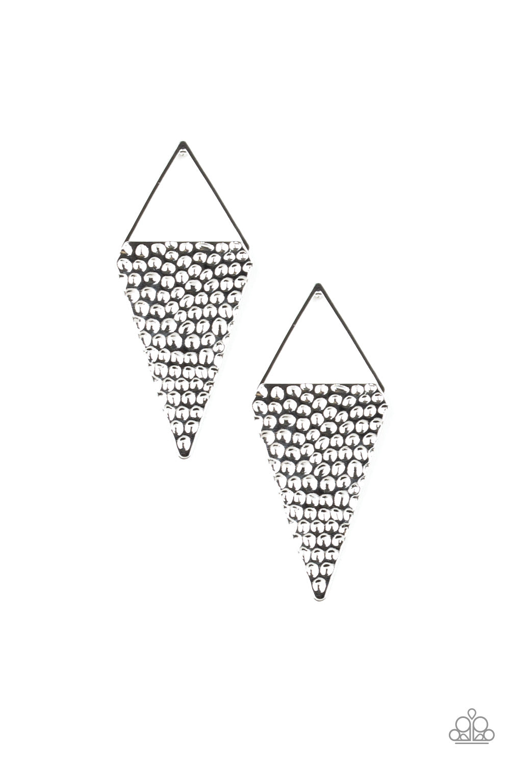 Have A Bite - Silver - Paparazzi Earrings