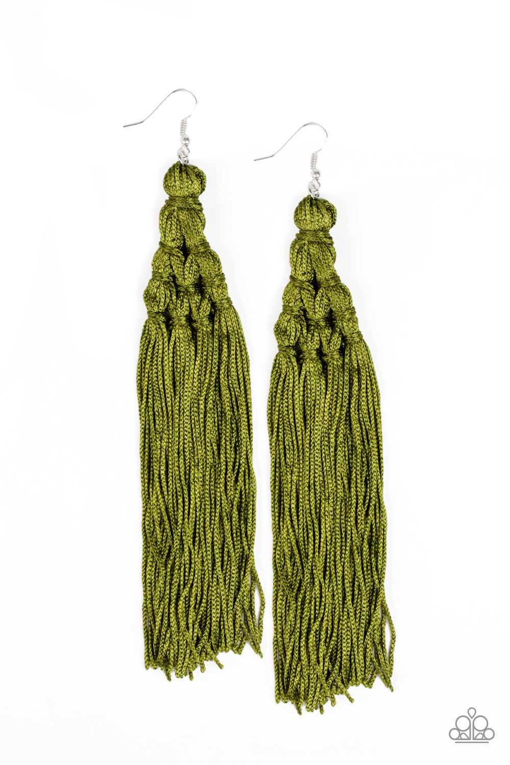 Magic Carpet Ride - Green - Paparazzi Earrings