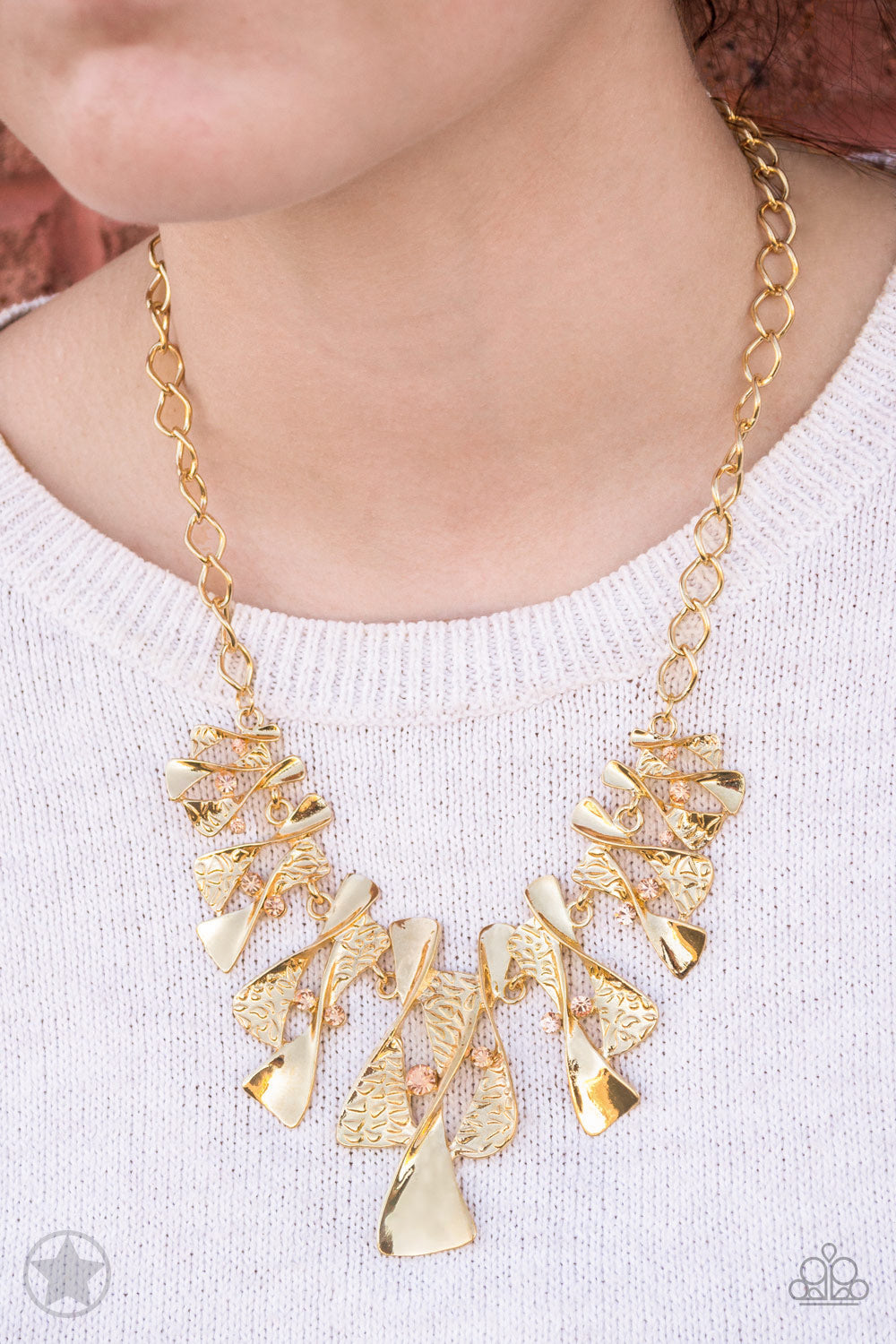 The Sands of Time - Gold Paparazzi Necklace