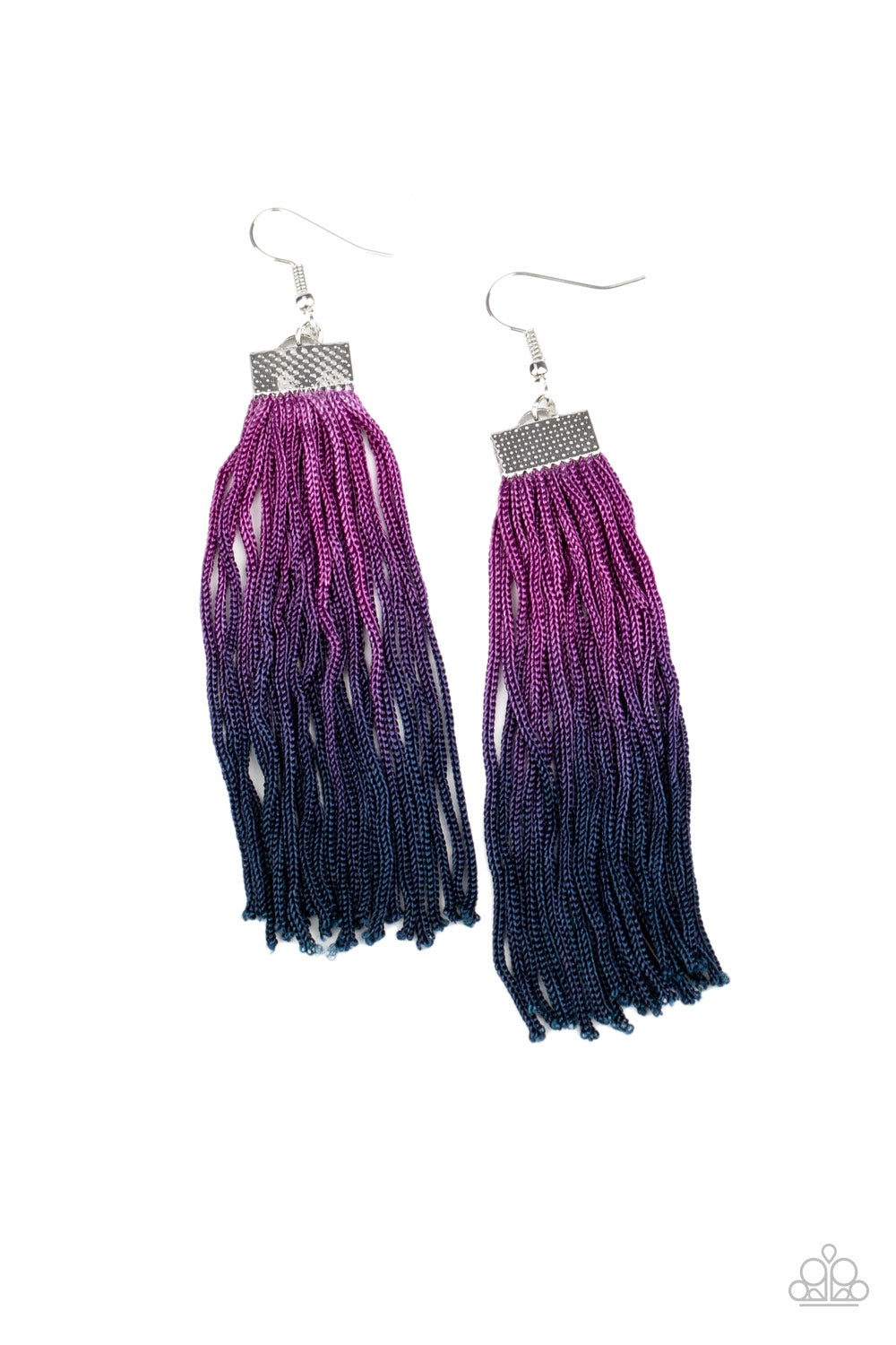 Dual Immersion - Purple - Paparazzi Earrings