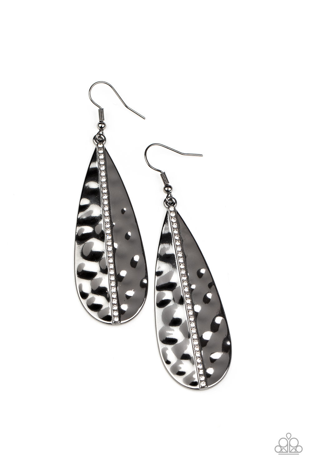 On The Up and UPSCALE - Black - Paparazzi Earrings