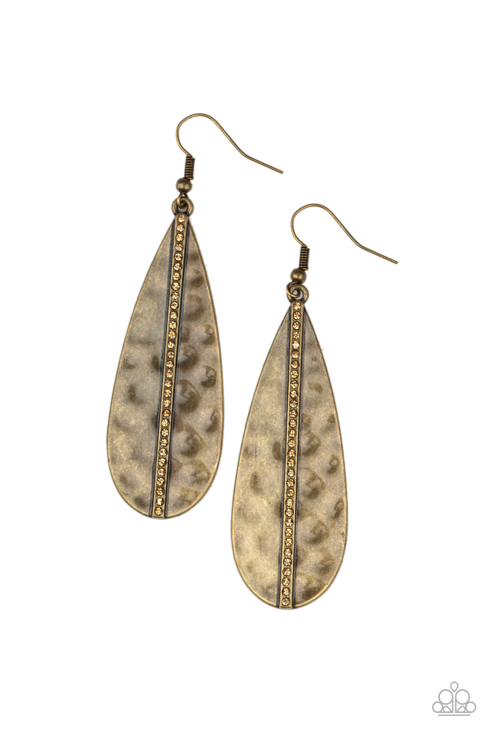 On The Up and Upscale - Brass - Paparazzi Earrings