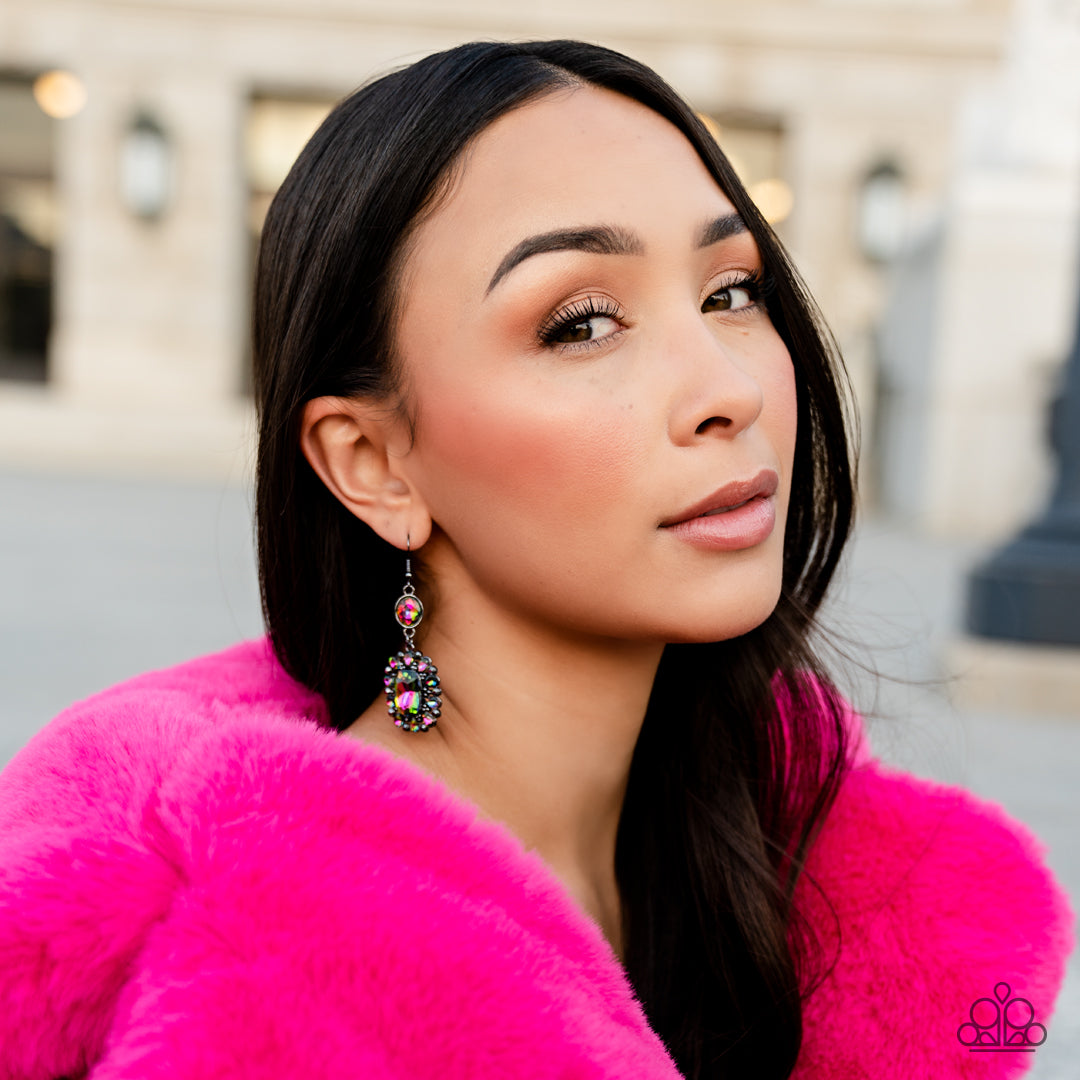 Capriciously Cosmopolitan - Multi - Paparazzi Earrings