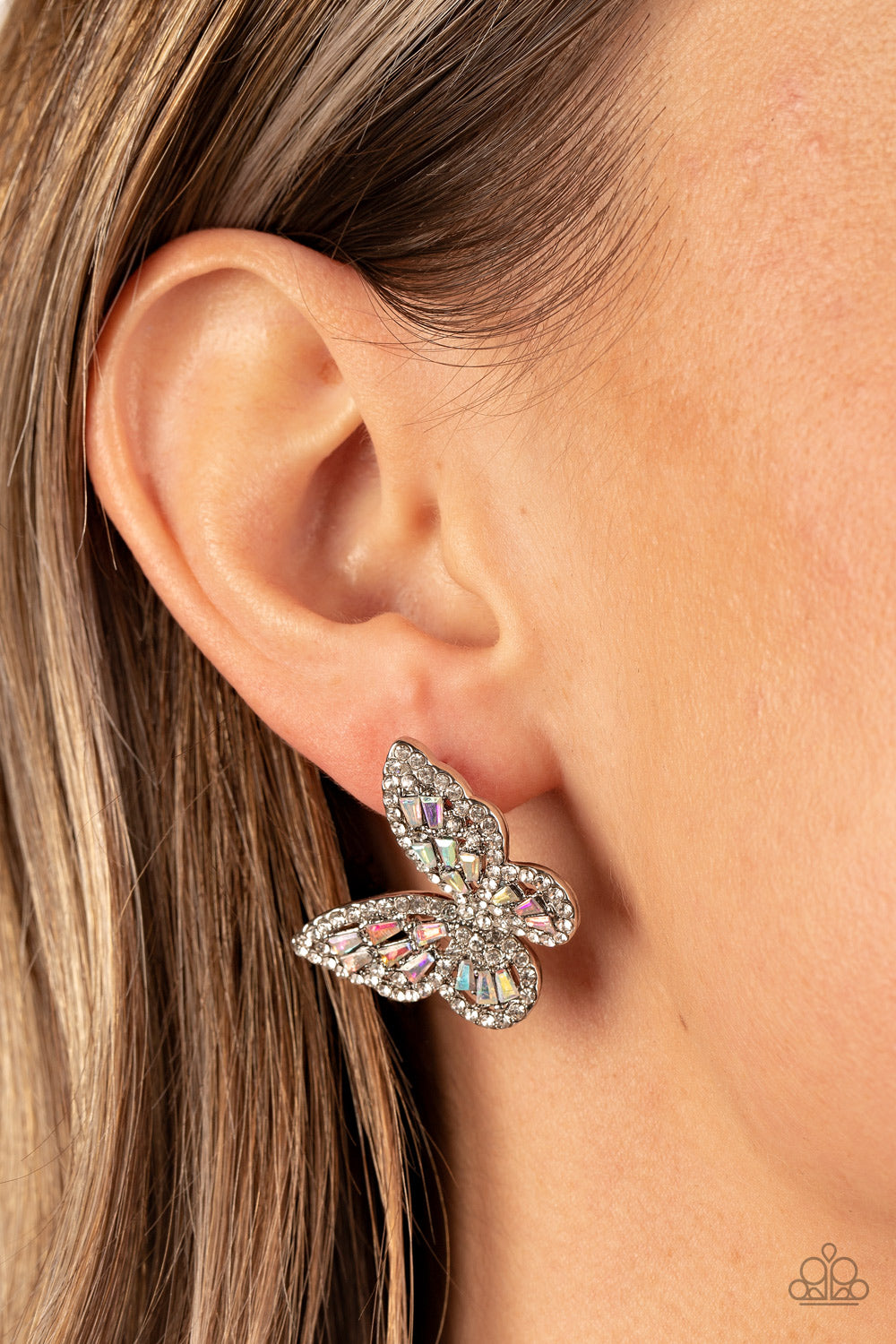 Smooth Like FLUTTER - Multi - Paparazzi Earrings