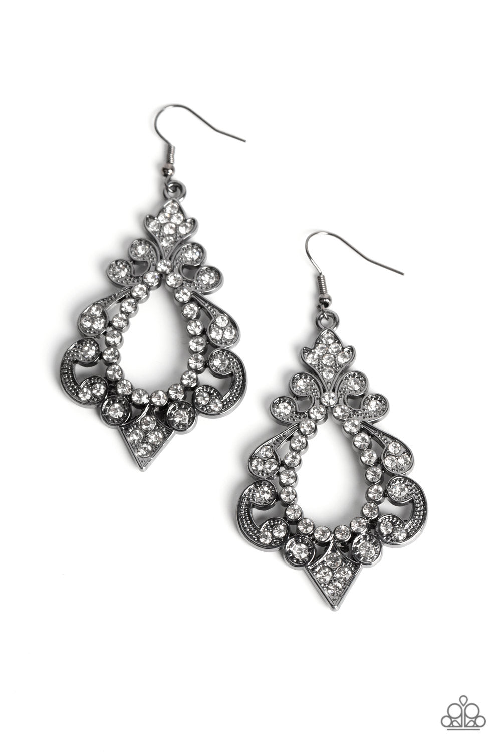 Fit for a DIVA - Black - Paparazzi Earrings