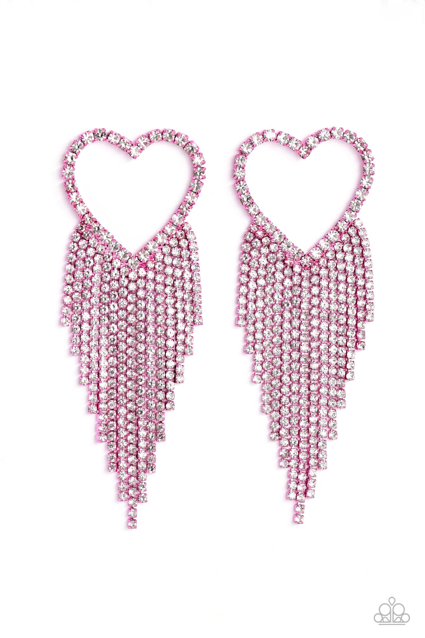 Sumptuous Sweethearts - Pink - Paparazzi Earrings