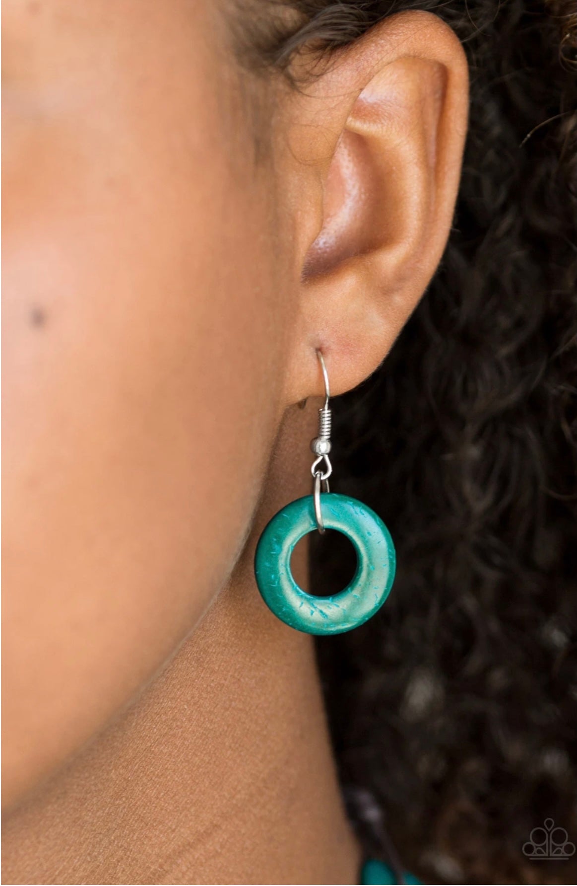 Waikiki Winds - Blue - Paparazzi Wood Necklace