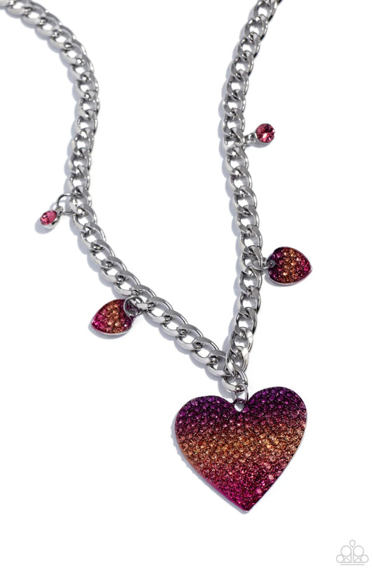 For the Most HEART - Pink - Paparazzi Necklace