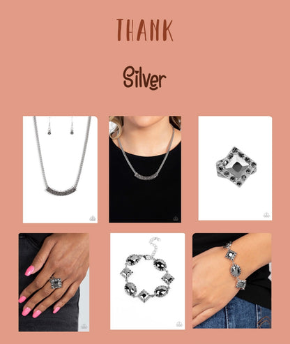 Swing Dance Dream Silver Necklace, Decade of Dazzle Silver Bracelet and Transformational Twinkle Silver Ring
