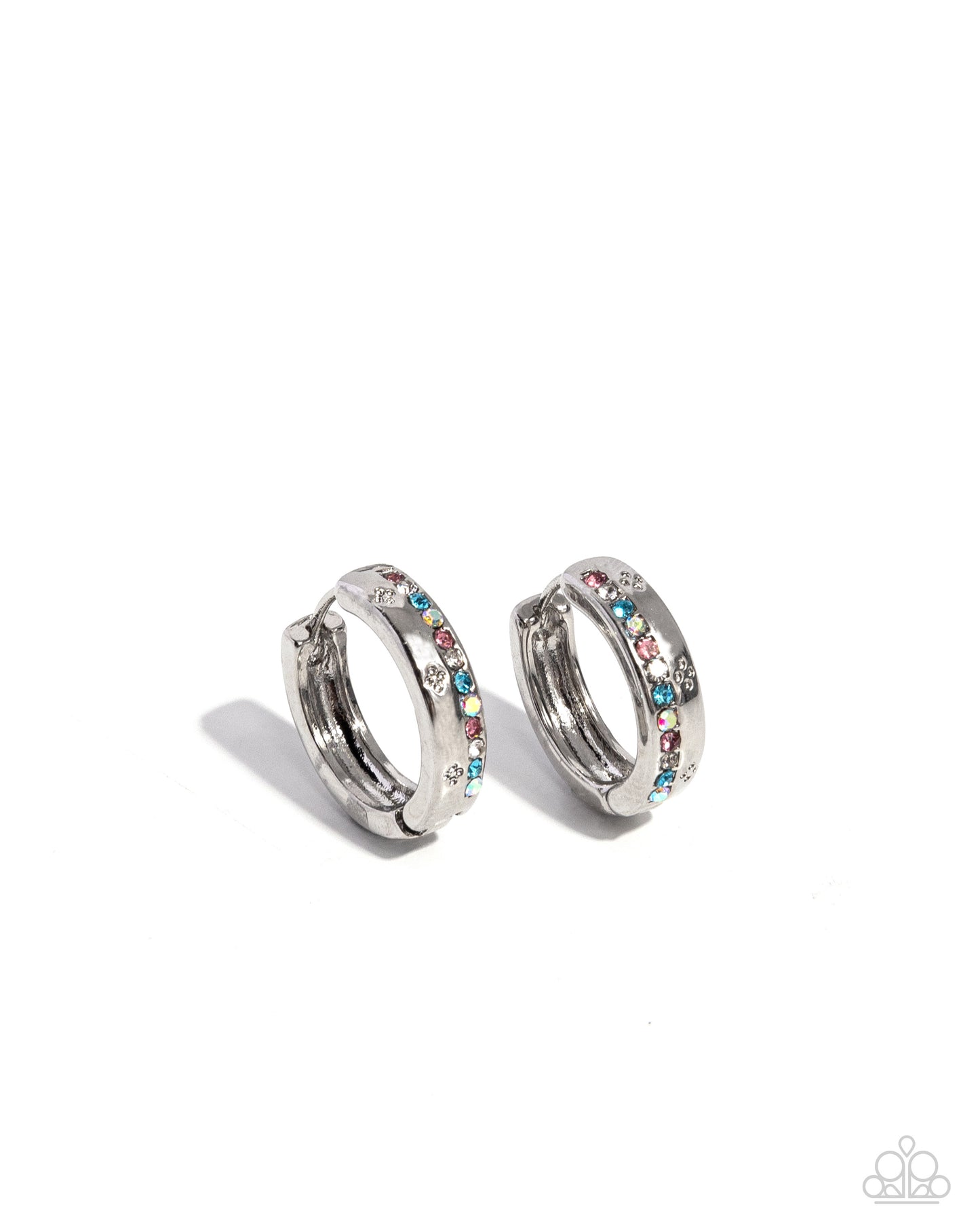 Perceptive Polish - Multi - Paparazzi Mini Hoop Earrings