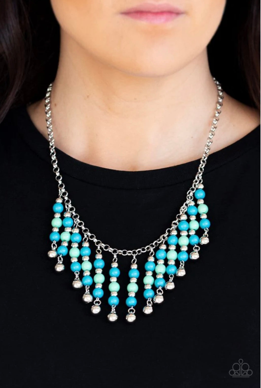 Your SUNDAES Best - Blue Necklace - Paparazzi Necklace