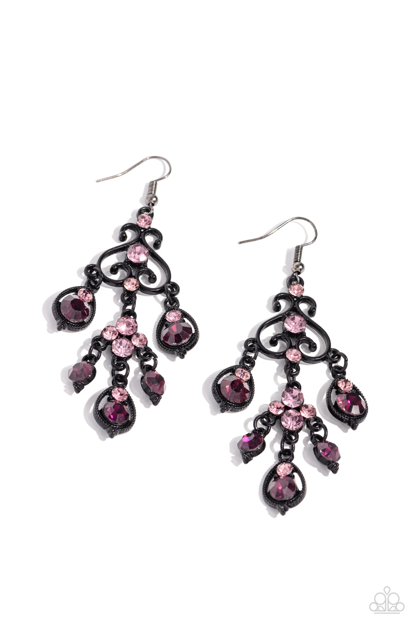 Regal Renovation - Purple - Paparazzi Earrings