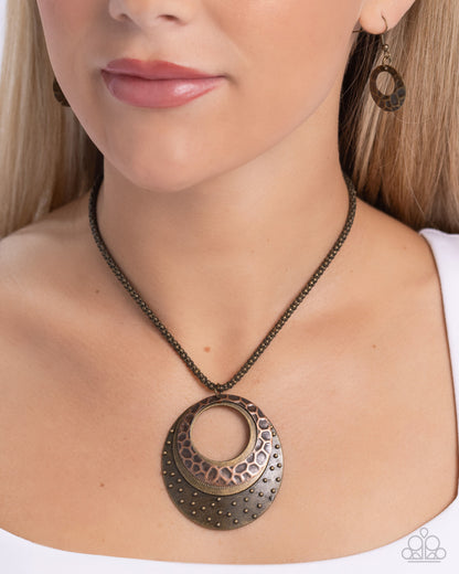 Texture Trio - Multi - Paparazzi Necklace