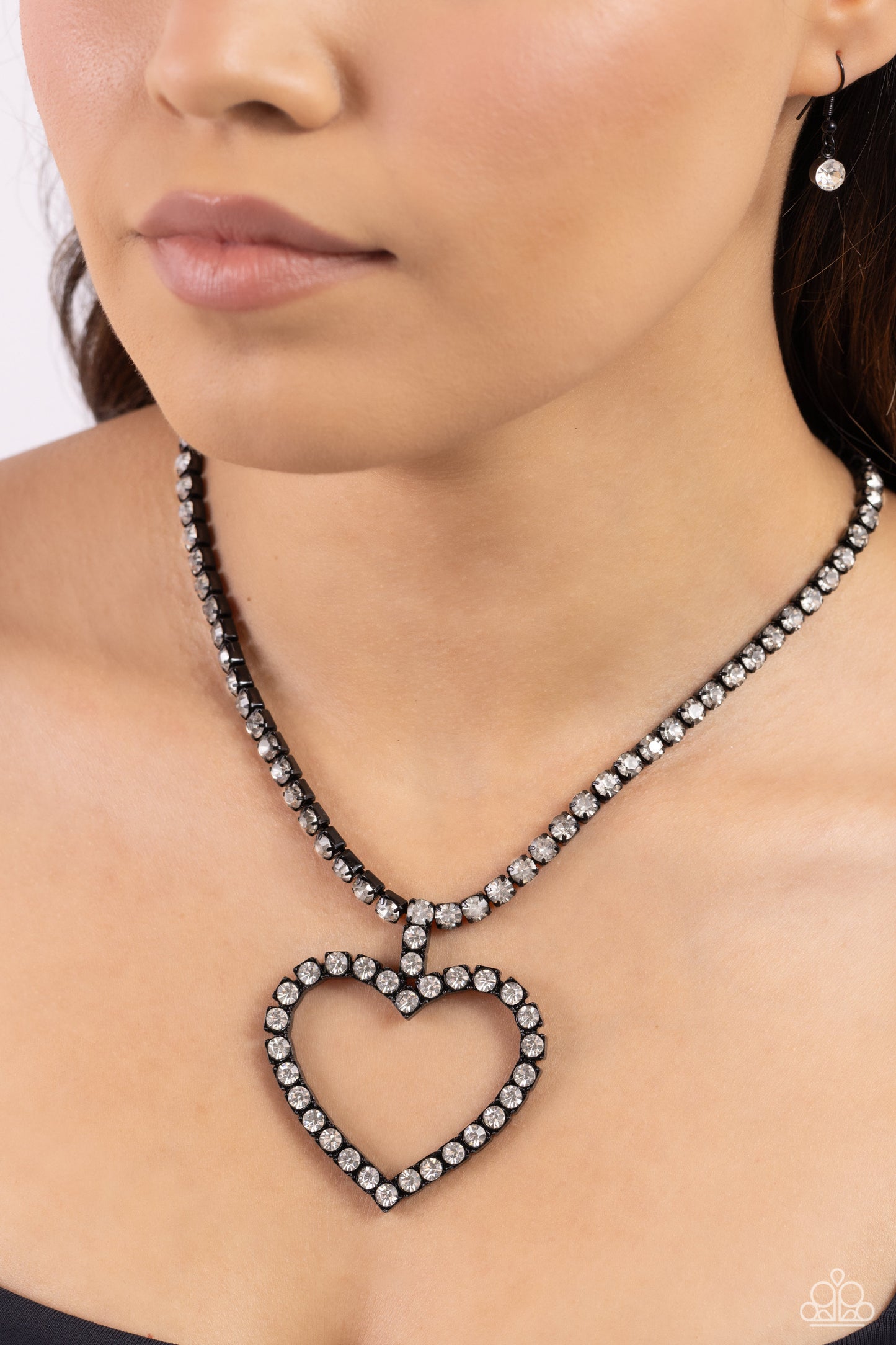 Flirting Fancy Black - Paparazzi Necklace