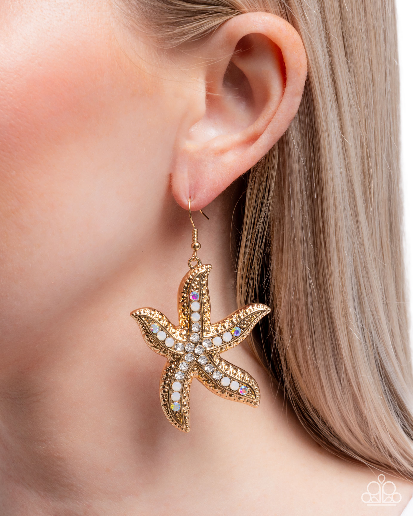 Seize the Starfish - Gold - Paparazzi Earrings