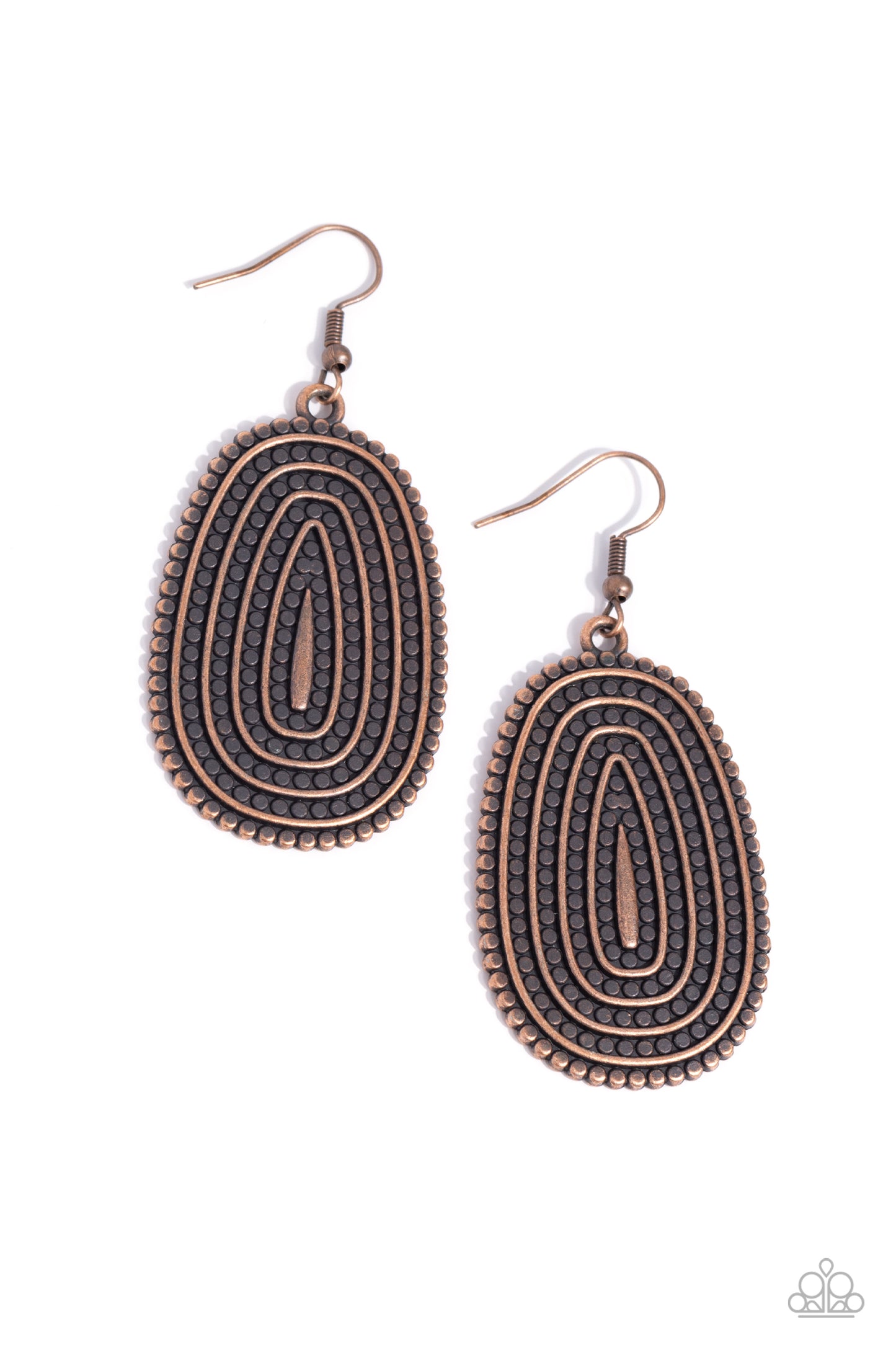 Desert Climate - Copper - Paparazzi Earrings