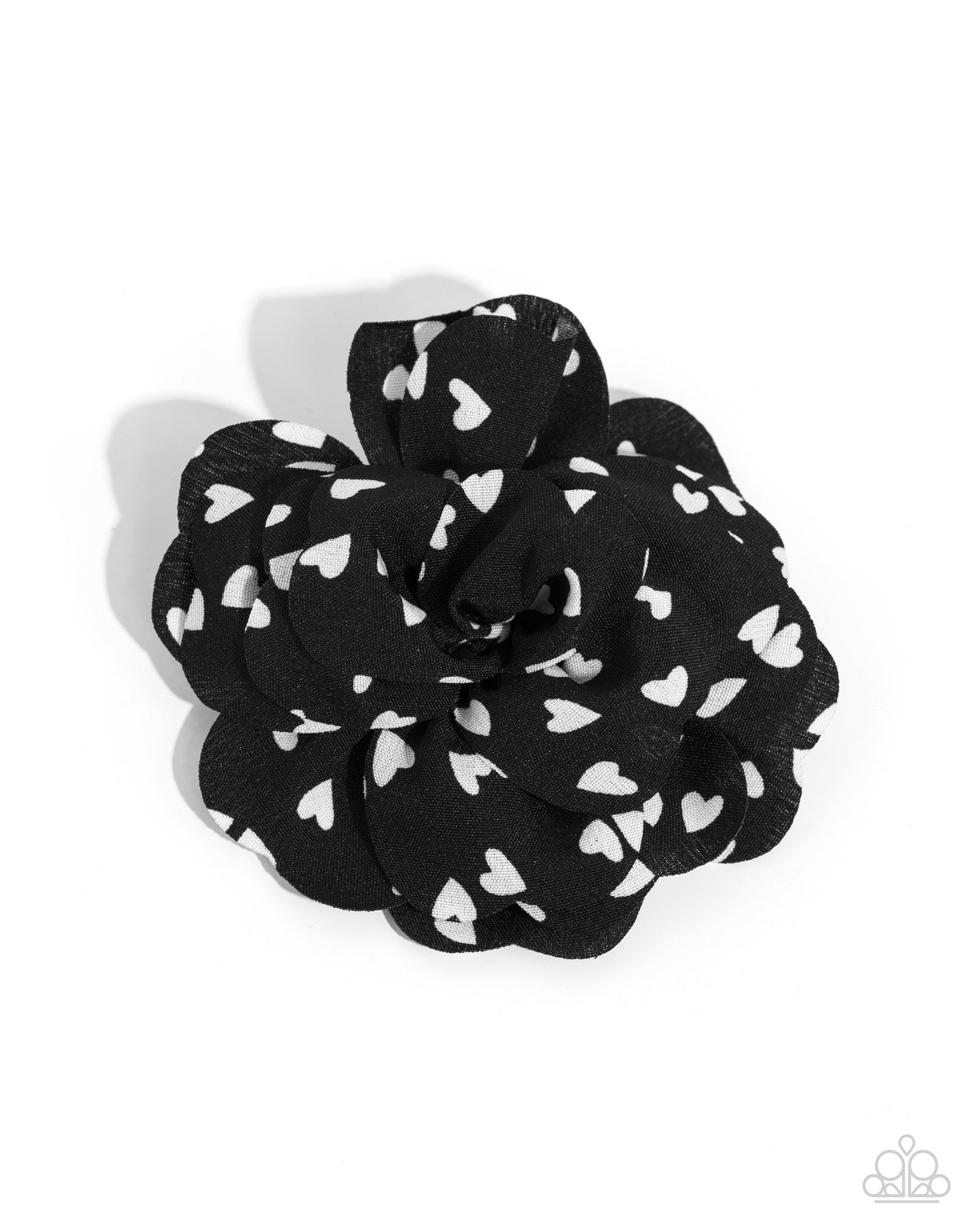 Cupids Garden - Black - Paparazzi Hair Clip