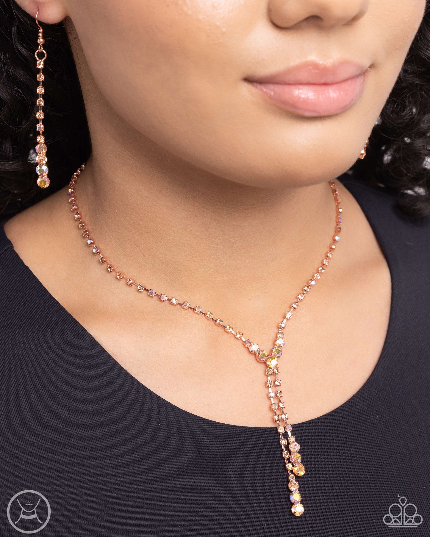 Blinding Balance - Copper Paparazzi Choker Necklace