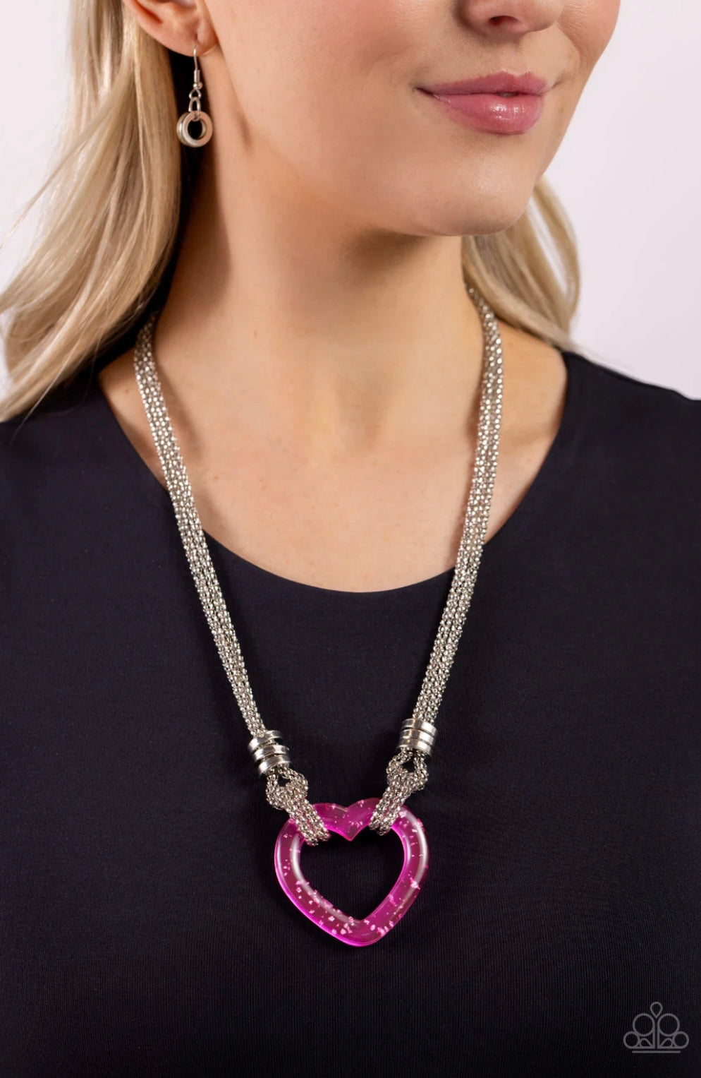 Lead with Your Heart Pink - Paparazzi Necklace