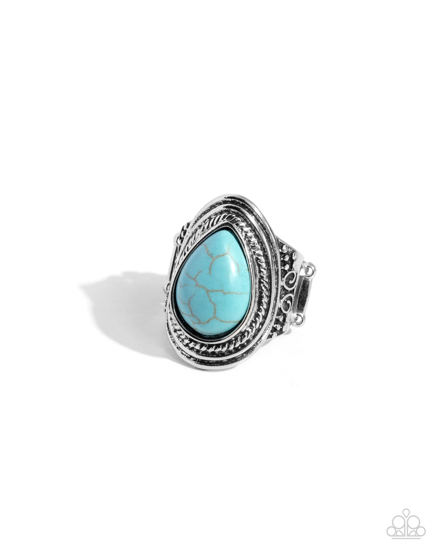 Saguaro Scene - Blue - Paparazzi Ring