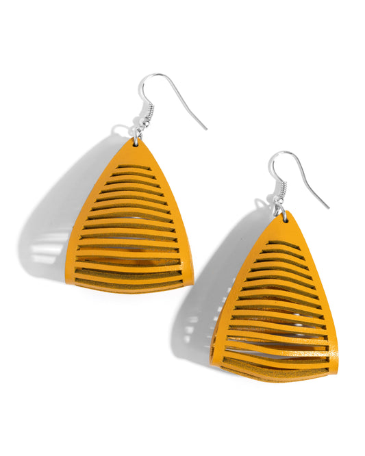 In and OUTBACK - Yellow - Paparazzi Earrings