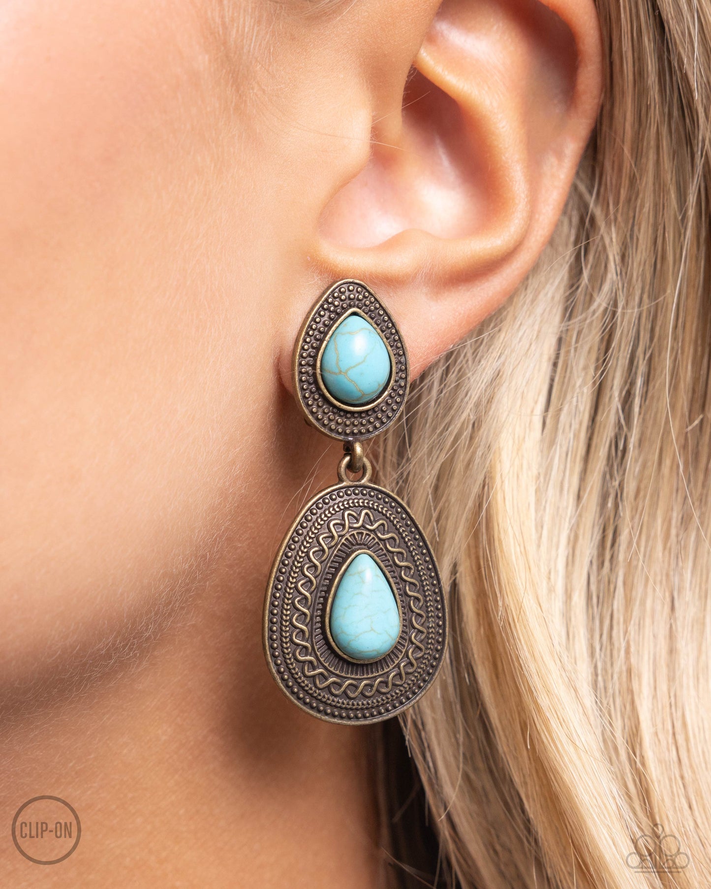 Country Soul - Brass - Paparazzi Earrings