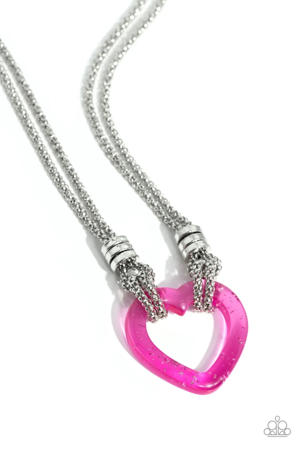 Lead with Your Heart Pink - Paparazzi Necklace