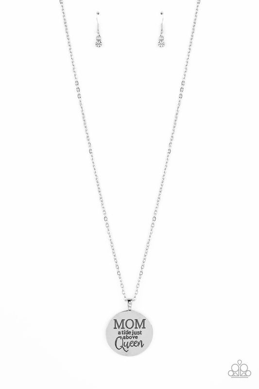 Mother Dear - White - Paparazzi Necklace