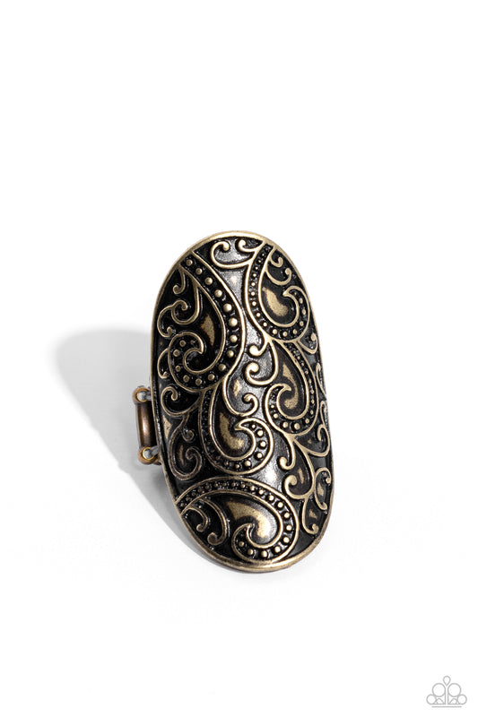 PAISLEY for You - Brass Paparazzi Ring