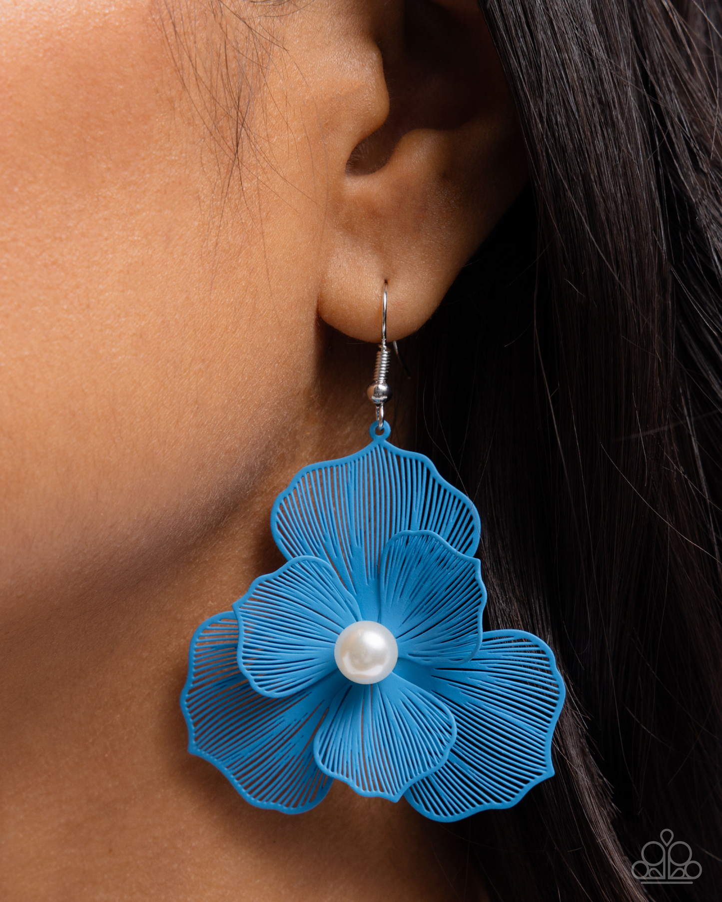 PETAL the Score - Blue - Paparazzi Earrings