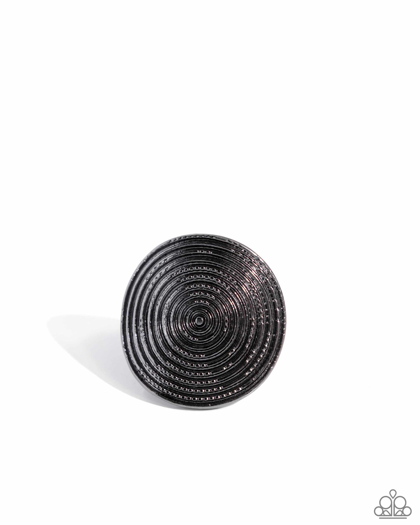 Dizzying Delight - Black - Paparazzi Ring