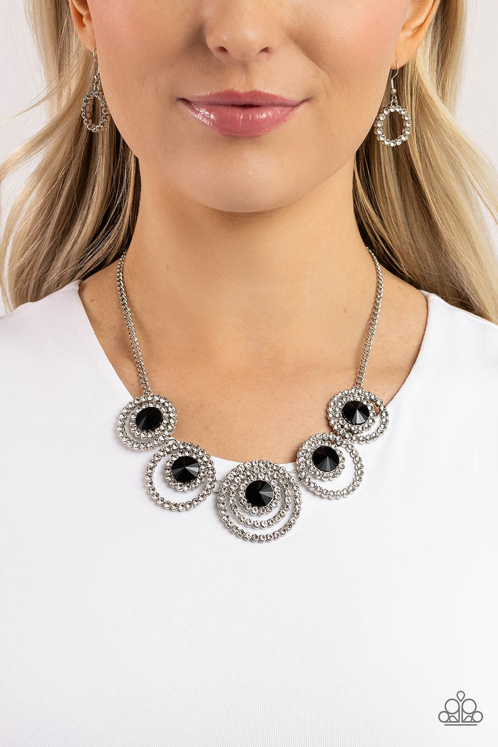 Dramatic Darling - Black - Paparazzi Necklace