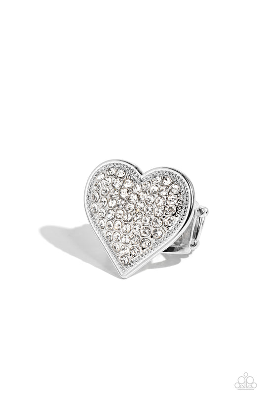 Sweet Serendipity - White - Paparazzi Ring