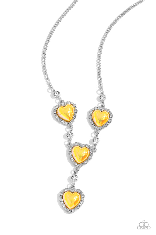 Stuck On You - Yellow - Paparazzi Necklace