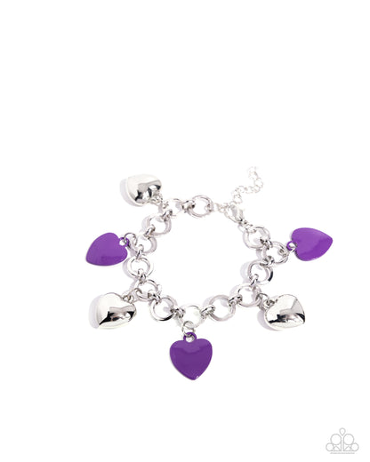 Whole Lotta Love - Purple - Paparazzi Bracelet