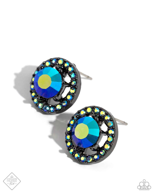 Dynamic Dominance - Blue - Paparazzi Earrings