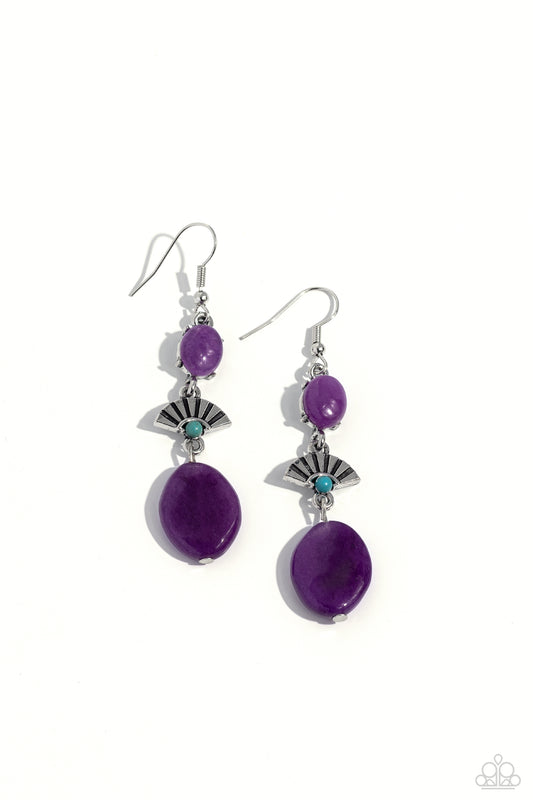 Creative Cascade - Purple - Paparazzi Earrings