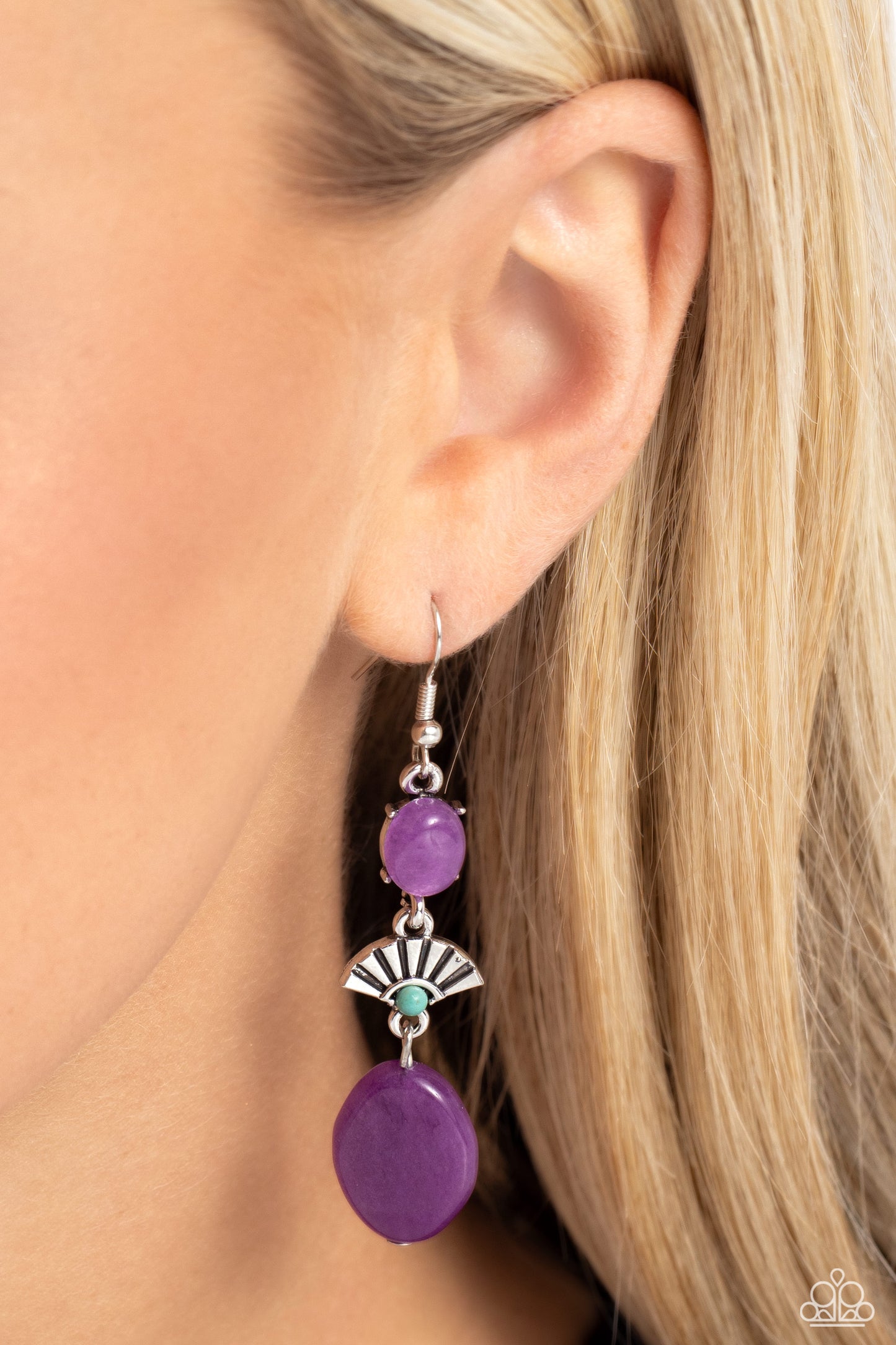 Creative Cascade - Purple - Paparazzi Earrings